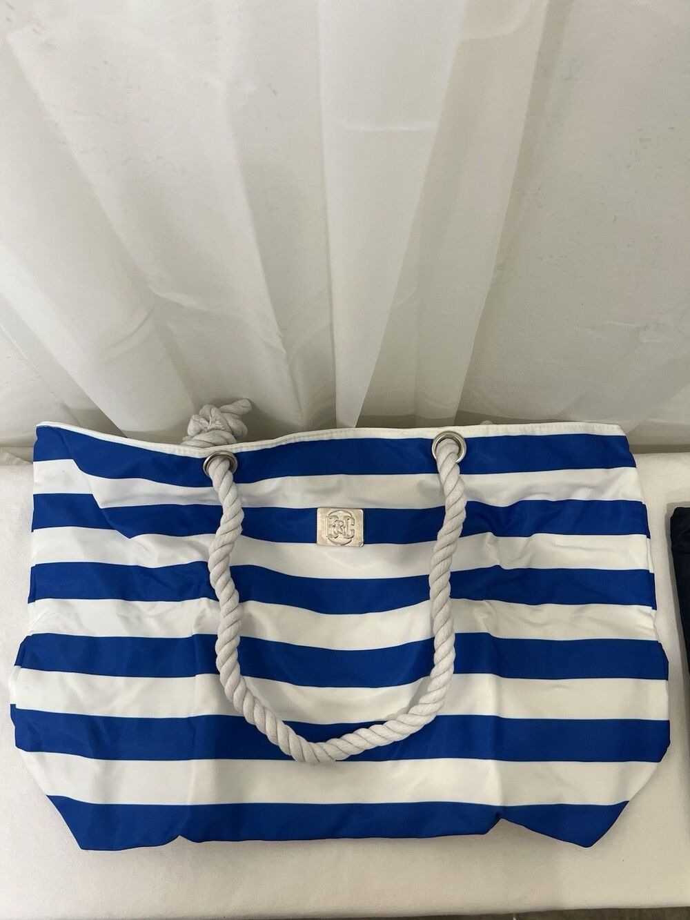Bang & Carsen NWT Large Tote Beach Bag Top Zipper Closure Waterproof Rope Handle